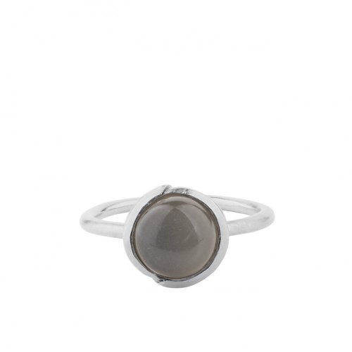 Prsteň Aura Grey Moonstone - Veľkosť prsteňa: 52